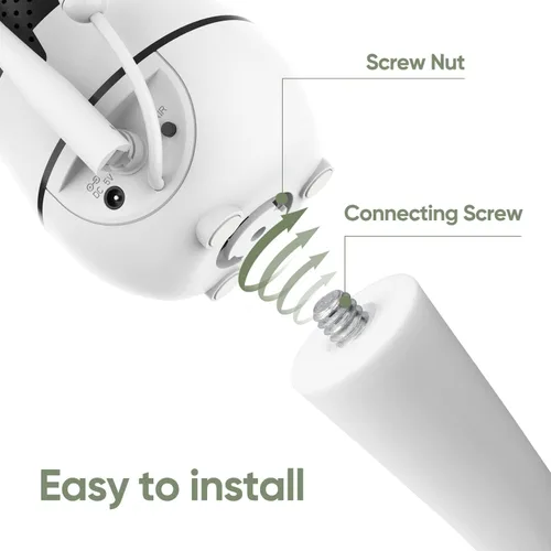 Vista 3 de bonoch Soporte de monitor de bebé para BBM01/BBM02/BBM03/14 soporte de pared para cuna flexible giro versátil sin daños en la pared, soporte