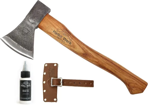 Vista 12 de 1844 Helko Werk Germany - Colección de hachas - Juego de 3 hachas tradicionales de corte - Saxon, Spaltaxt, Mini Spalter