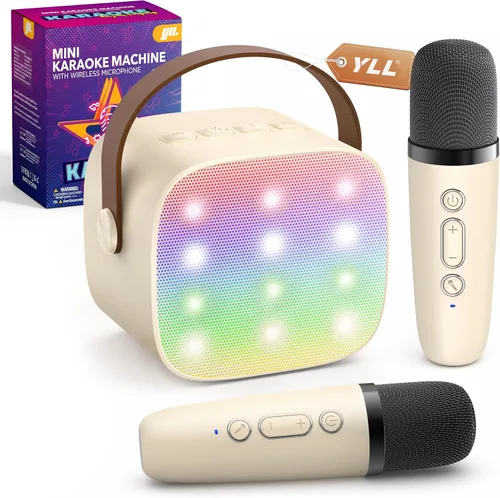 Vista 20 de YLL Máquina de karaoke para niños y adultos, regalos de cumpleaños para Negro