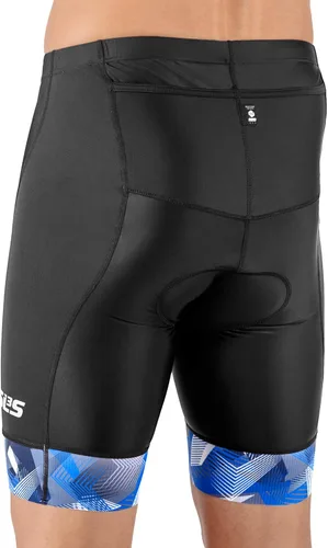 Vista 7 de SLS3 Triathlon Shorts Mens - Padded Tri Shorts Mens Triathlon Shorts - 2 Pocket FX Triathalon Shorts, Medium Compression