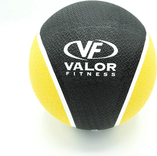 Vista 12 de Valor Fitness Pelotas medicinales con peso de goma de mano, pesas para equilibrio de núcleo, equipo de entrenamiento abdominal, ejercicio