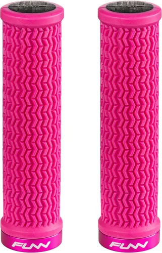 Vista 7 de Funn Holeshot - Empuñaduras de bicicleta de montaña con abrazadera de bloqueo único, empuñaduras ligeras y ergonómicas para bicicleta con diámetro