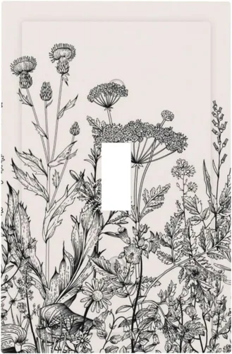 Vista 50 de Taupe Beige Marrón Gris Abstracto Arte 1-Banda Interruptor de Luz Doble de Recepción Placa de Pared Toma Cubiertas Eléctricas Decorativas Modernas