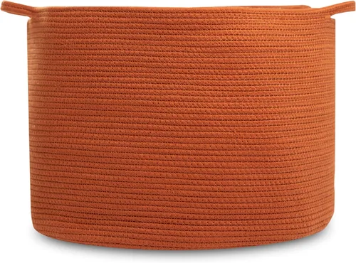 Natemia Cesta de almacenamiento extragrande (20 x 20 x 14 pulgadas), cestas tejidas para almacenamiento, cesta de almacenamiento de bebé y