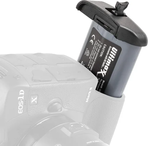 Vista 2 de Ultimaxx Batería recargable de iones de litio de repuesto para Canon LP-E19, compatible con Canon EOS R3, EOS-1D Mark III, EOS-1D Mark IV, EOS-1Ds