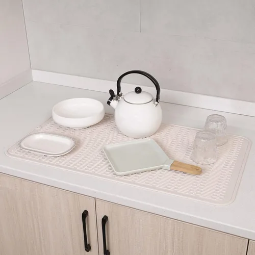 Vista 883 de MicoYang Alfombrilla de Silicona para Secar Platos de Múltiples Usos, Fácil de Limpiar, Ecológica, Alfombrilla de Silicona Resistente al Calor