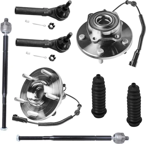 Vista 169 de Detroit Axle - Kit de cubos de rodamiento de rueda delantera de 6 piezas para Dodge Dart 2013-2016, Chrysler 200 2015-2017, 2 cojinetes de rueda