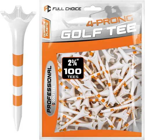 Vista 9 de 60/100 Pack Plastic Golf Tees (2-3/4"or 3-1/4"), Enhanced Durability & Stability, Designed to Reduce Friction and Side Spin