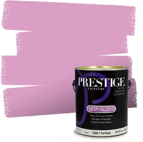 Vista 77 de Prestige Paints E100-T-SW6591 Pintura exterior e imprimación en uno, 1 galón, plano, combinación comparable de Sherwin Williams Amaryllis, 1 galón