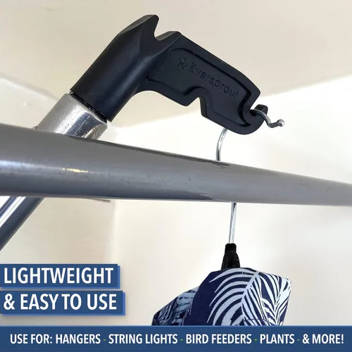 Vista 6 de EVERSPROUT Gancho Utilitario de 1.5 a 3 Pies con Poste Extensible (Alcance de 8 Pies de Altura) Instalación y Colocación de Luces Navideñas