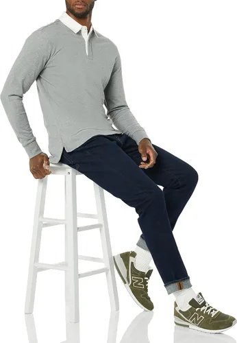 Vista 3 de Tienda Essentials Camiseta de rugby de manga larga de algodón orgánico para hombre (anteriormente Tienda Aware)