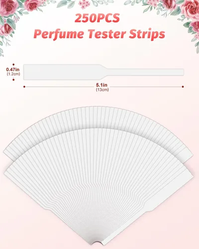 Vista 3 de 1000 piezas de tiras para prueba de perfume, tiras de prueba de fragancia desechables, blancas puras y de fuerte absorción, tiras de fragancia