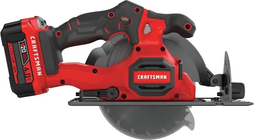 Vista 8 de CRAFTSMAN Kit de sierra circular inalámbrica V20, 6-1/2 pulgadas, batería y cargador incluidos (CMCS500M1)