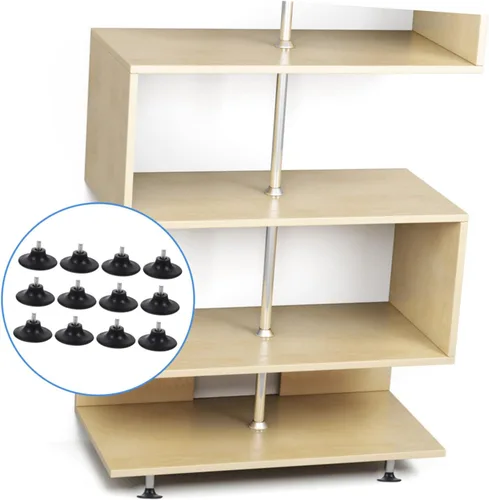 Vista 2 de OSALADI Patas ajustables para gabinetes 1.772 in pies de nivelación extensibles de muebles 0.236 * 0.984 in Pp hierro
