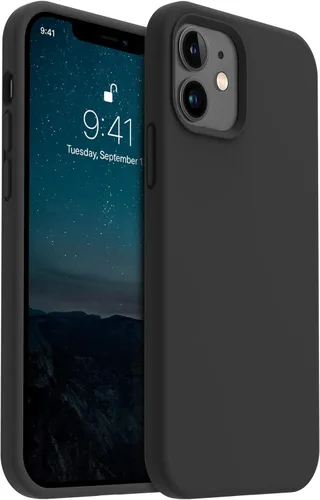 Vista 22 de AOTESIER - Funda para celular, compatible con iPhone 12 y iPhone 12 Pro de 6.1 pulgadas (2020), ultradelgada, goma de silicona líquida suave