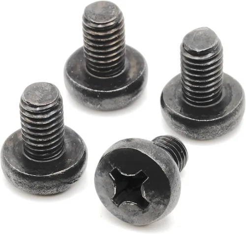 Vista 3 de ReplacementScrews Tornillos para matrícula trasera compatibles con Volkswagen, M6-0.039 x 0.394 in, acero inoxidable, óxido negro (paquete de 4)