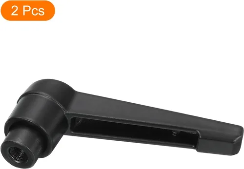 Vista 3 de uxcell 2 perillas ajustables M5, mango de rosca hembra, botón de trinquete de liberación rápida, perno giratorio para maquinaria de torno