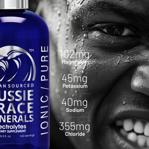 Vista 7 de Aussie Trace Minerals - Gotas completas de electrolitos ricas en magnesio, bajas en sodio para hidratación, energía y recuperación - Suplemento