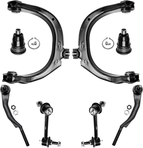 Vista 57 de Detroit Axle - Kit de suspensión frontal de 8 piezas para Chevy GMC Silverado Sierra Suburban 1500 Yukon Avalanche Cadillac Escalade brazos