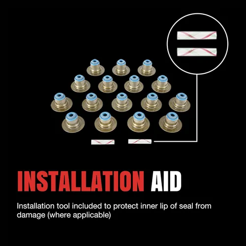 Vista 4 de FEL-PRO SS 72861 Juego de sellos de aceite para vástago de válvula del motor para Chevrolet K1500