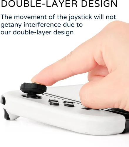 Vista 5 de Tapas de agarre de pulgar para Nintendo Switch, tapas de palanca de mando de interruptor, empuñaduras de pulgar Cool Joycon compatibles con Lite