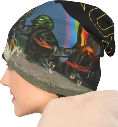 Vista 6 de Primus Knit Hat Beanie Cap Moda Sombrero de punto para hombres y mujeres Negro, Negro