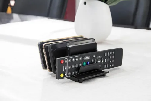 Vista 8 de Organizador Universal Ajustable Soporte Base para Múltiples Dispositivos, Soporte de Escritorio para Tableta y Teléfono Celular para iPhone Samsung