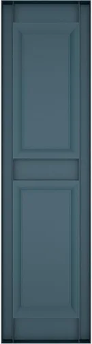 Vista 5 de Ekena Millwork Vinilo estándar, dos paneles iguales con persianas de panel elevado, LP2S12X03900MB