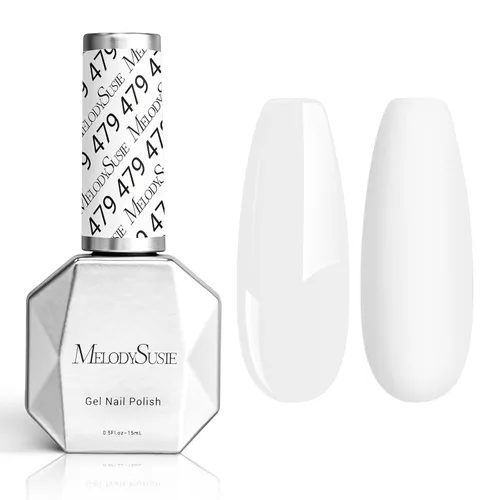 Vista 19 de MelodySusie - Esmalte de uñas en gel con brillo perla rosa brillante, 0.5 fl oz, efecto hilo, con acabado de concha rosa brillante, UV LED