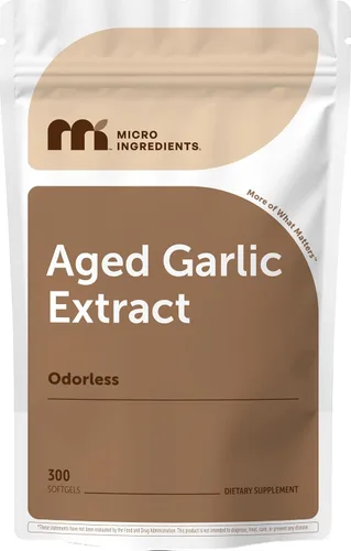Vista 8 de Micro Ingredients Ajo inodoro, 150 cápsulas blandas Extracto de ajo de 2 años de edad Bulbo Allium Sativum cultivado Suplementos herbales