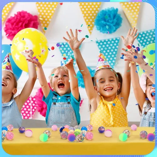 Vista 5 de Ayfjovs 20 bolas hinchables de 5 estilos, bolas de goma de 1.260 in, pequeñas bolas inflables para recuerdos de fiesta de niños, premios, bolsas