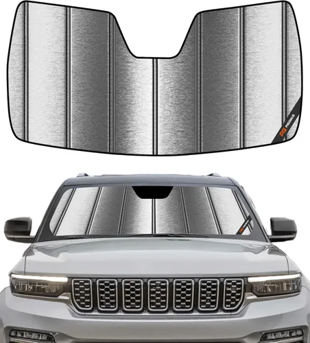 Vista 18 de Pigenius Parasol para parabrisas para Jeep Grand Cherokee 2008-2010 - Parasol para ventana delantera, protección