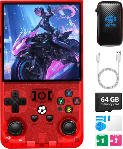 Vista 10 de 2025 R36MAX Retro Handheld Game Console, 4.0 Inch IPS HD Screen Portable Retro Gaming Console,Support 30+ Emulator Console Video Game Console, 64GB