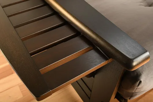 Vista 12 de Kodiak Furniture Phoenix Futon Set, Suede Black, Queen