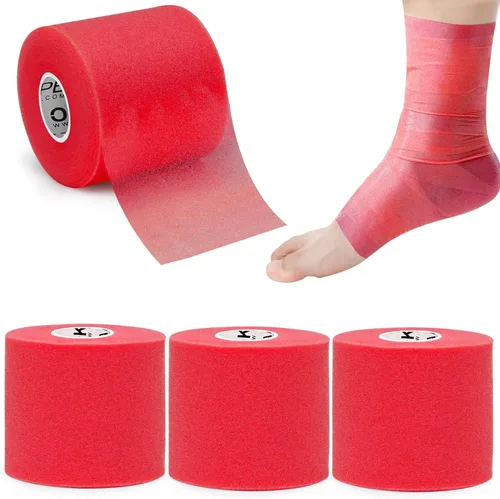 Vista 9 de OK TAPE Cinta preenvoltura (6 rollos, 12 yardas) – Envoltura de espuma atlética para deportes, protege para tobillos, muñecas, manos y rodillas