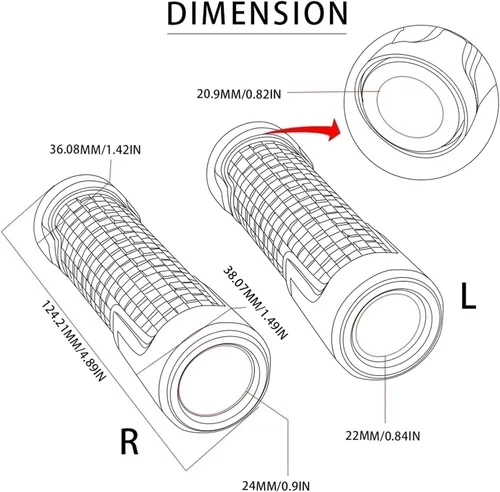 Vista 4 de Contrapeso 7/8 "22MM motocicleta accesorios mango extremos agarraderas barra manillar para Kawasaki Ninja H2R H2 R 2015 2016 2017