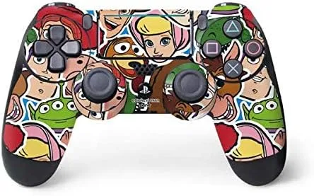 Vista 31 de Skinit Calcomanía para juegos compatible con PS4 Pro/Slim Controller, diseño oficial de Disney Toy Story Alien Collage