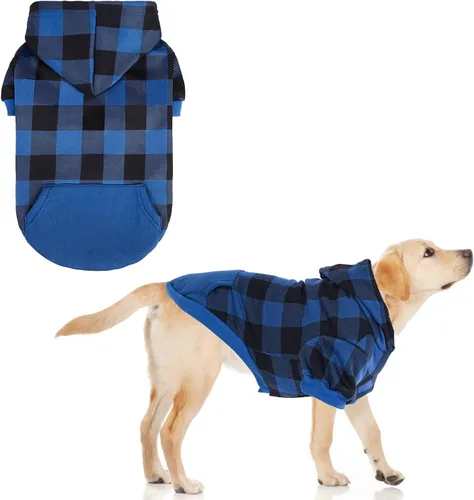 Vista 14 de KOOLTAIL Sudadera con capucha de primavera para perro, ropa para mascotas, suéter con sombrero y bolsillo para perros de tamaño mediano y grande