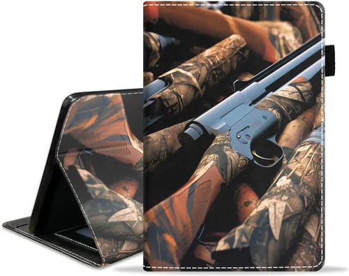 Vista 15 de Funda para tablet Kindle Fire HD 8/Fire HD 8 Plus (12ª/10ª generación, versión 2022/2020), funda delgada de piel sintética con ranura para tarjeta
