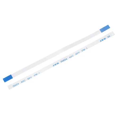 Vista 44 de uxcell Cable plano flexible, 6 pines de 0.020 in de paso de 1.772 in, FPC FFC, cable de cinta flexible para TV LCD, audio para automóvil