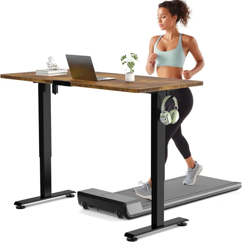 Vista 17 de Veken Escritorio Eléctrico de Pie Pequeño de 39.4", Altura Ajustable para Sentarse y Pararse, Superficie de Madera, Escritorios de Computadora PC