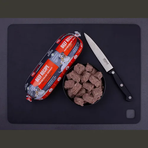 Vista 5 de Receta de carne de res y cordero: rollos de comida congelada prémium para perros de Nueva Zelanda, criados en pastos, de corral, pasteurizados