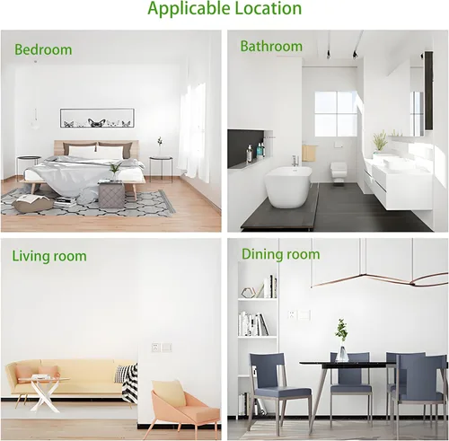 Vista 6 de Safiyya Papel pintado de contacto de color blanco, autoadhesivo, despegar y pegar, impermeable, rollos de papel de vinilo para paredes, 78.7 x 17.7