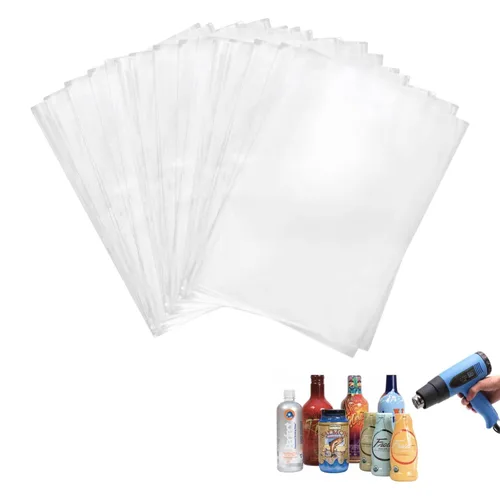 Vista 7 de 500 bolsas retráctiles de PVC transparente de 4 x 6 pulgadas con mangas y bandas termorretráctiles, embalaje impermeable para jabón, bombas de baño