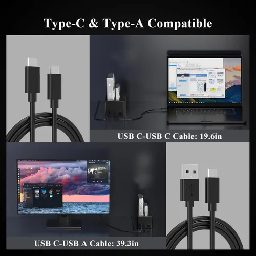 Vista 4 de FIDECO Estación de acoplamiento USB 3.2 Gen 1 a disco duro, base de disco duro para 2.5 o 3.5 pulgadas SATA I/II/III HDD SSD con duplicador de disco