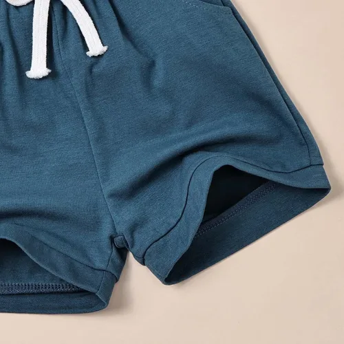 Vista 8 de FOCUTEBB Boy Clothes Toddler Baby Boys Summer Outfits Sleeveless Patchwork T-Shirt Shorts Set 6 Months-4T