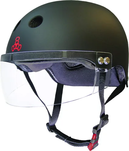 Vista 15 de Triple Eight El casco certificado Sweatsaver con visera para Roller Derby, Skateboarding y BMX