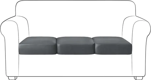 Vista 20 de Yates Home Funda de cojín de piel sintética para sofá, funda elástica resistente al agua, para asiento de caravana, sofá biplaza, protector