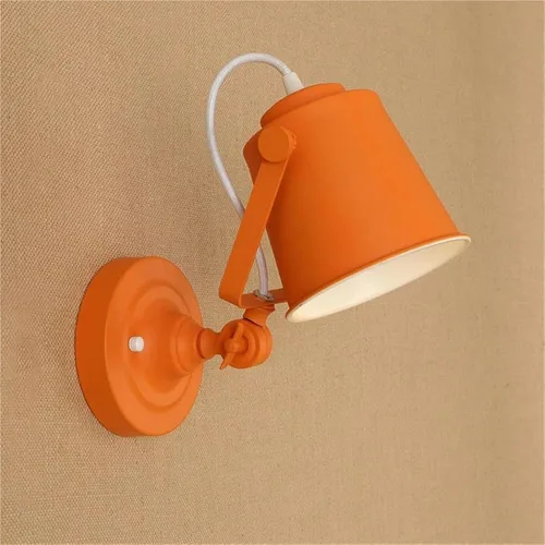 Modern LED Ceiling Light Led Wall Lights Indoor Retro Loft E27 Bulb Lamp Wall Lamp Bedroom Up Down Industrial Wall Sconce Lamparas Decoration Orange