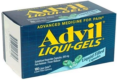 Advil Liqui-Gels (180 unidades) analgésicoreductor de fiebre cápsula llena de líquido, 200 mg de ibuprofeno, alivio temporal del dolor
